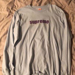 Mens Large Authentic Supreme Long Sleeve